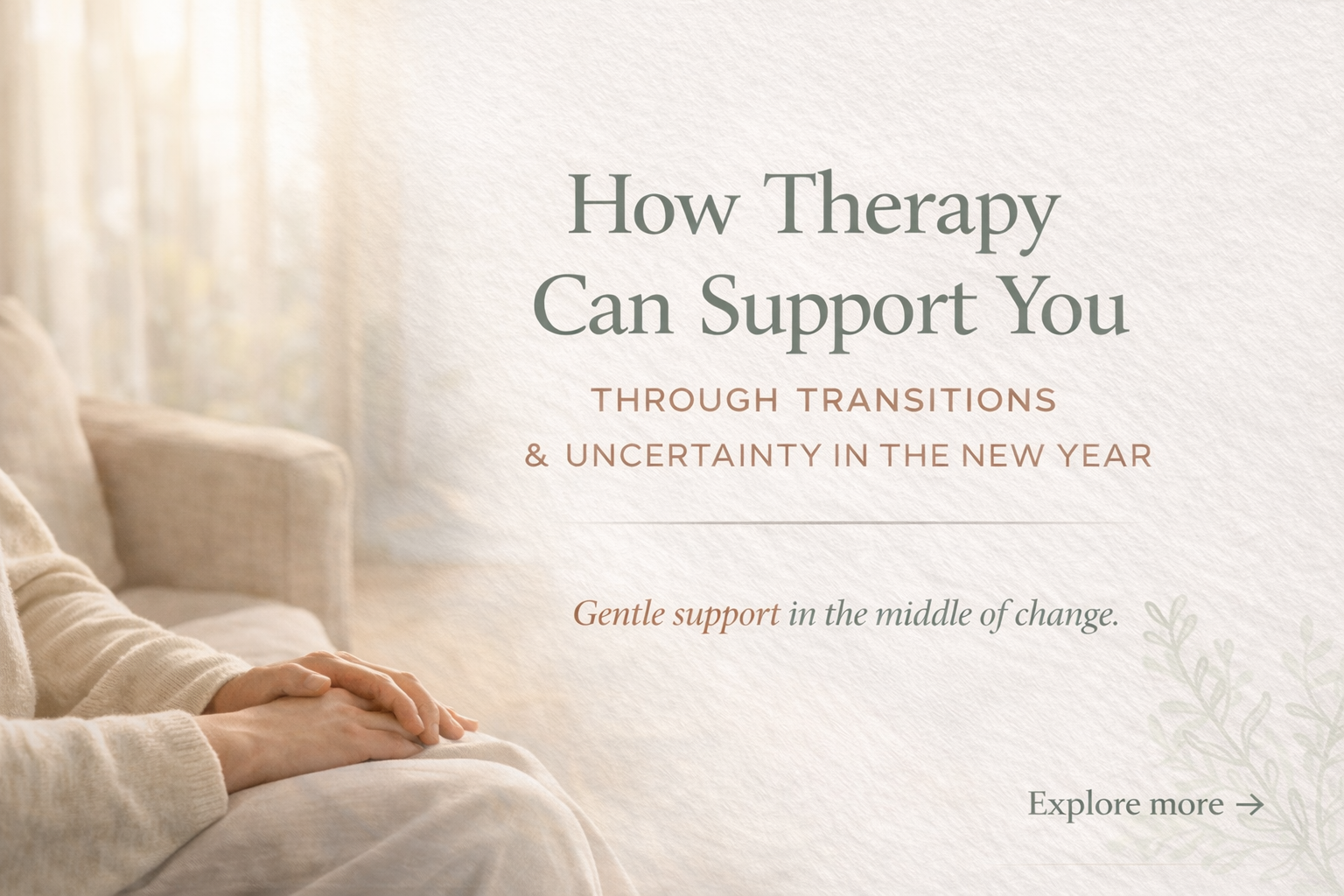 how therapy can support you
